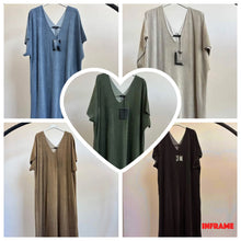 Afbeelding in Gallery-weergave laden, Badstof kaftan dress