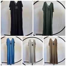 Afbeelding in Gallery-weergave laden, Badstof kaftan dress