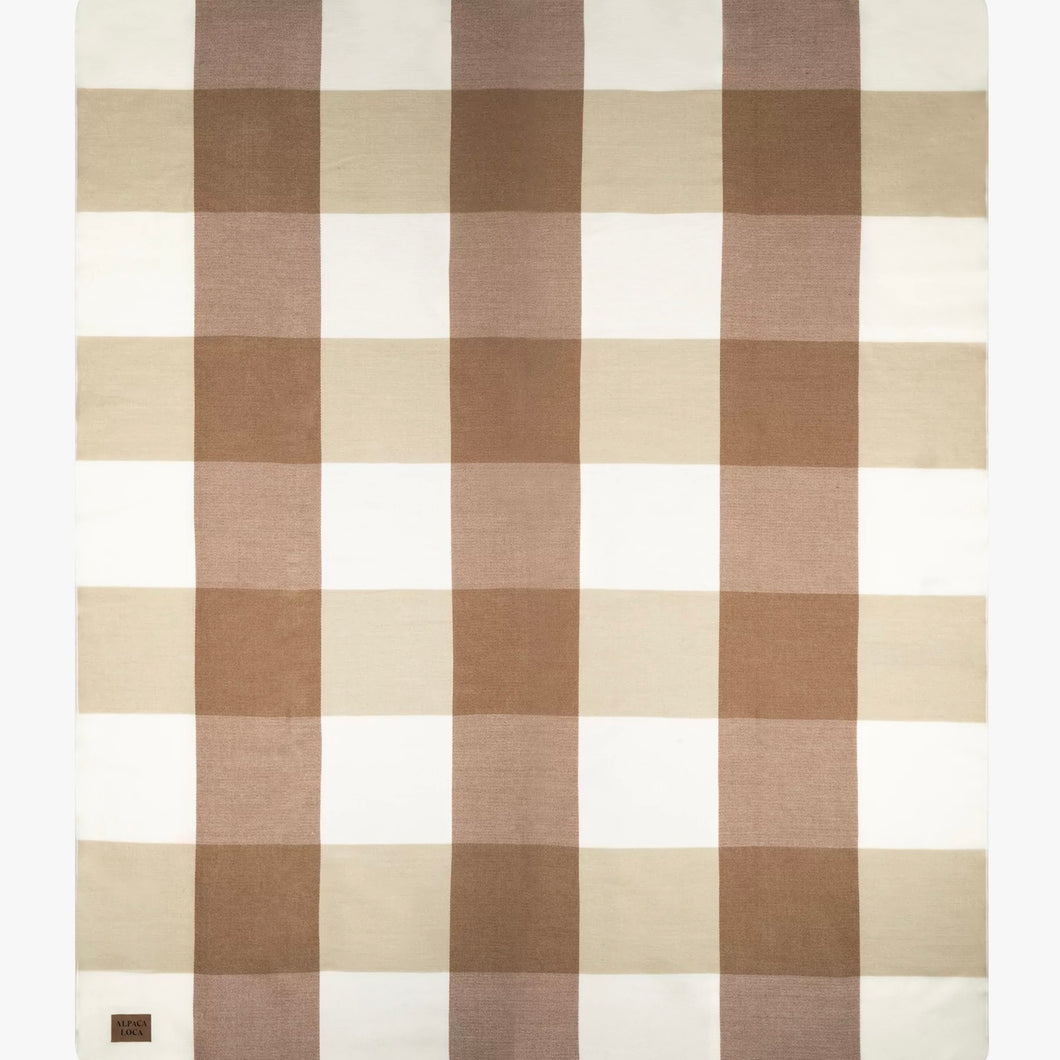 Plaid xxl alpaca wol