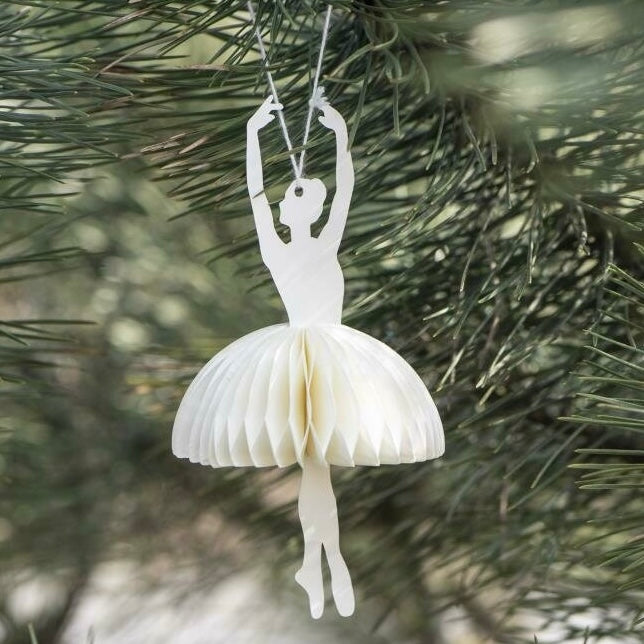 Papieren ballerina