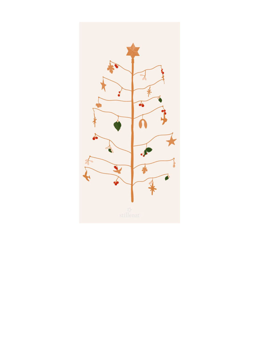 Kerstservet wensboom