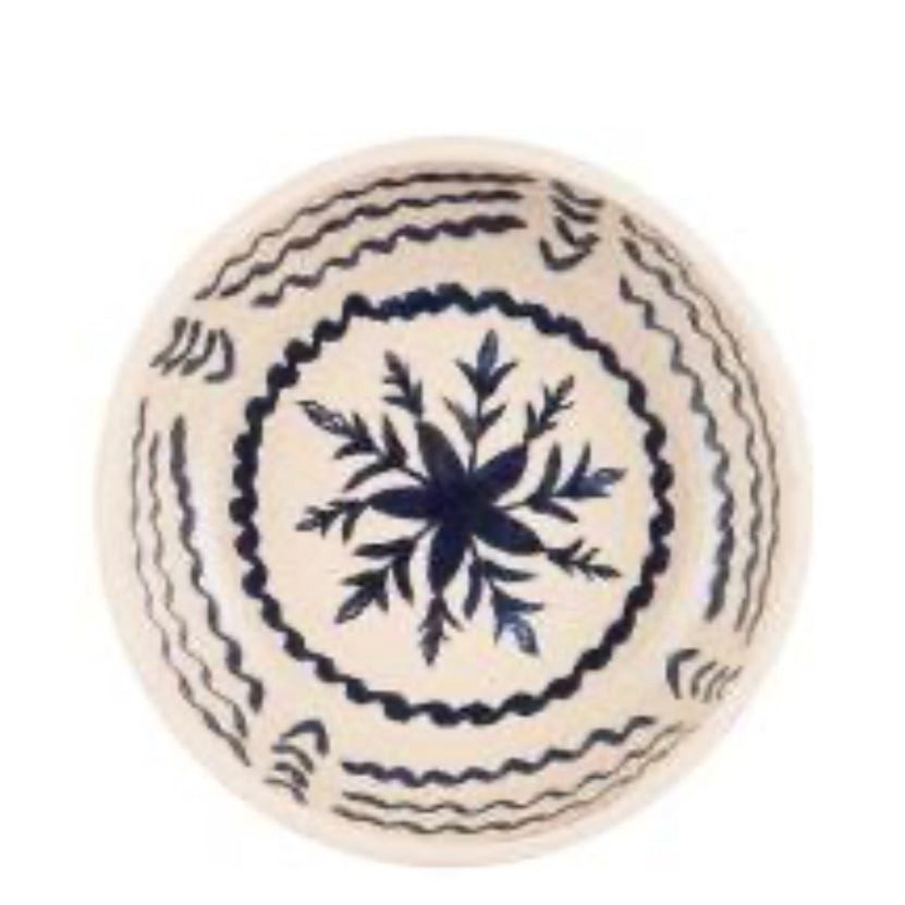 Schaal blauw wit